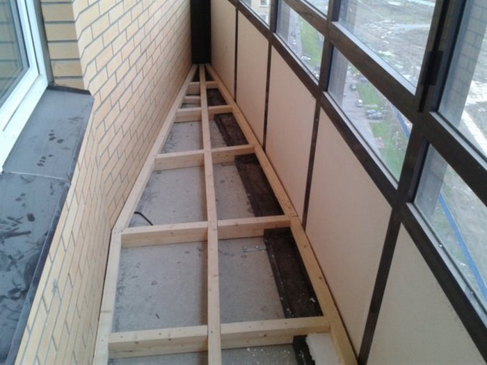 Как сделать полы из фанеры и ДСП на балконе или лоджии