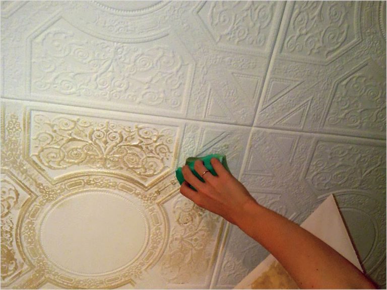 Подготовка потолка перед покраской пенопластовой плитки