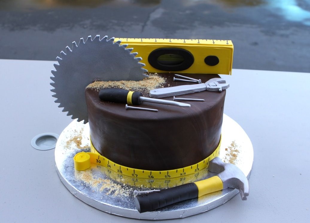 Торт для строителя на день рождения фото